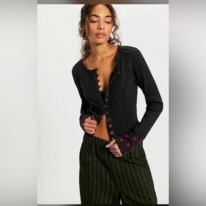 Free people Daria cuff cardi size small nwot